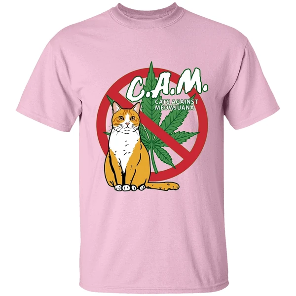 can cats against meowijuana shirt lightpink