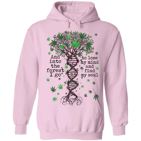 Cannabis Dna And Into The Forest I Go To Lose My Mind Hoodie - Image 4