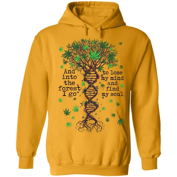 Cannabis Dna And Into The Forest I Go To Lose My Mind Hoodie - Image 9