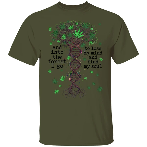 Cannabis Dna And Into The Forest I Go To Lose My Mind Shirt - Image 3