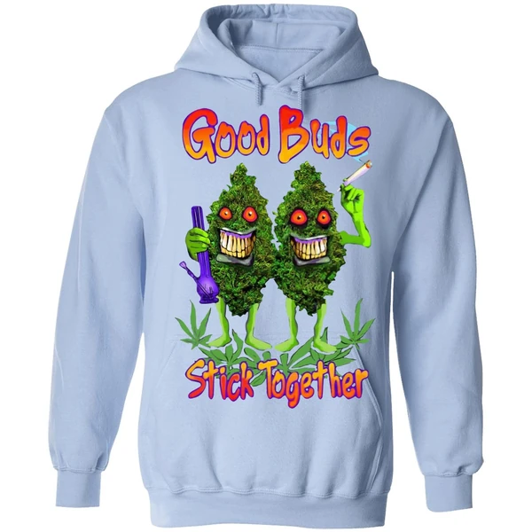 Cannabis Good Buds Stick Together Hoodie - Image 3