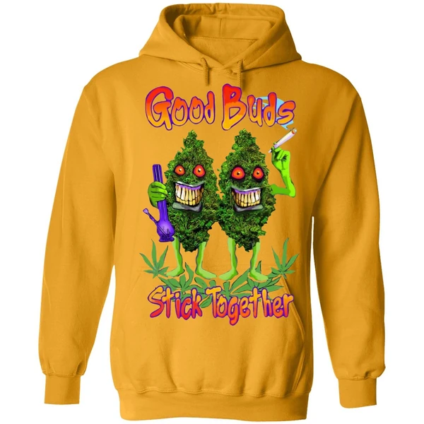 Cannabis Good Buds Stick Together Hoodie - Image 9