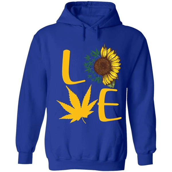 Cannabis Sunflower Love Hoodie