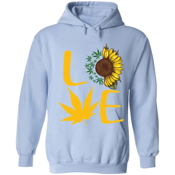 Cannabis Sunflower Love Hoodie - Image 3