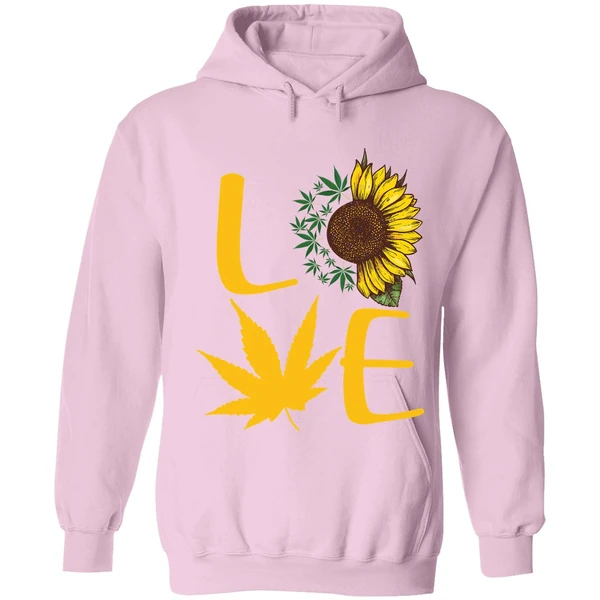 Cannabis Sunflower Love Hoodie - Image 4