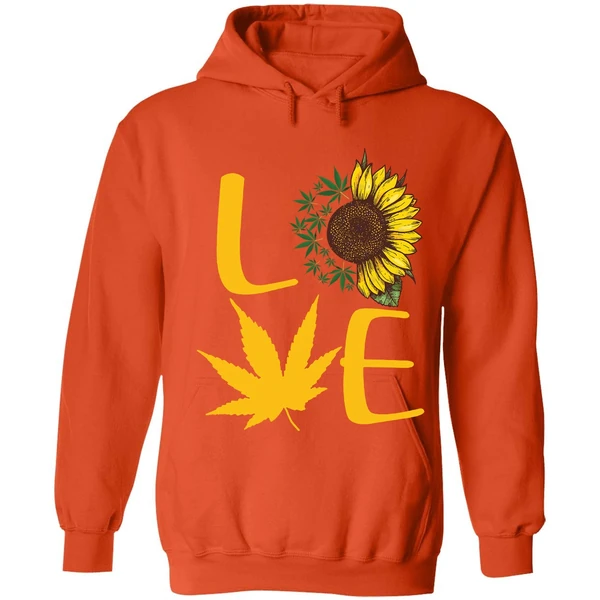 Cannabis Sunflower Love Hoodie - Image 5