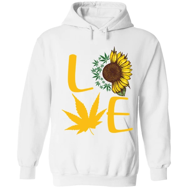 Cannabis Sunflower Love Hoodie - Image 6