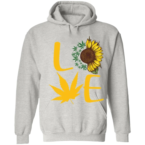 Cannabis Sunflower Love Hoodie - Image 7