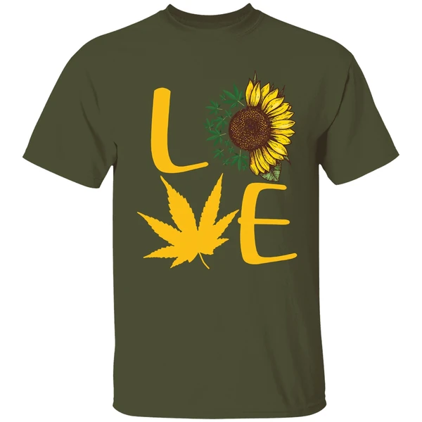 Cannabis Sunflower Love Shirt - Image 3