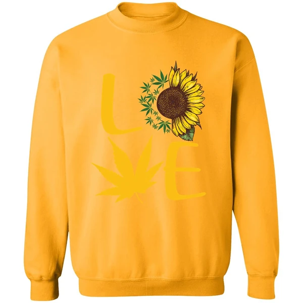 Cannabis Sunflower Love Sweatshirt