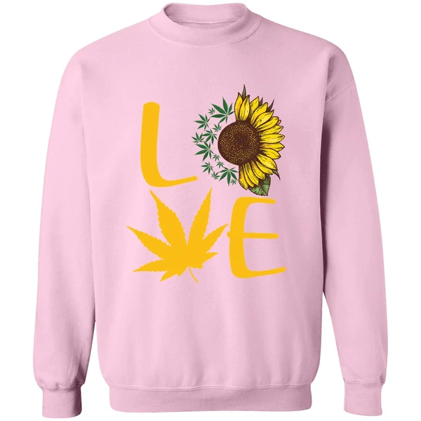 Cannabis Sunflower Love Sweatshirt - Image 4