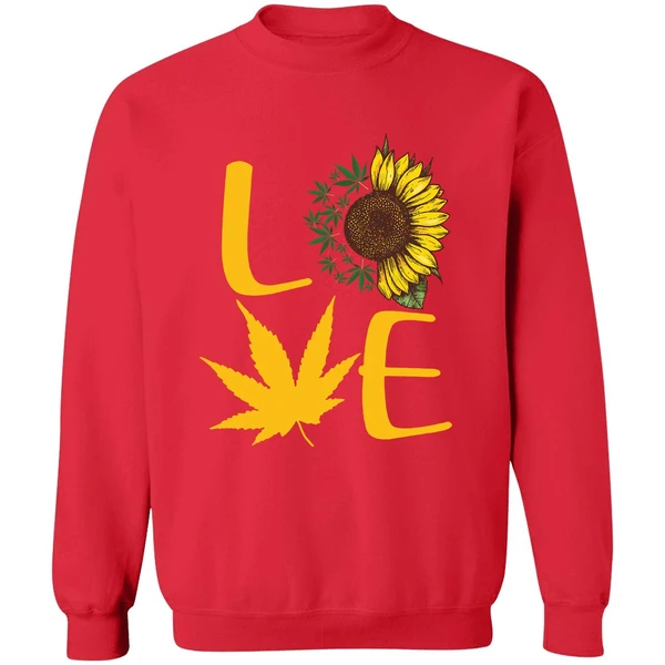 Cannabis Sunflower Love Sweatshirt - Image 7