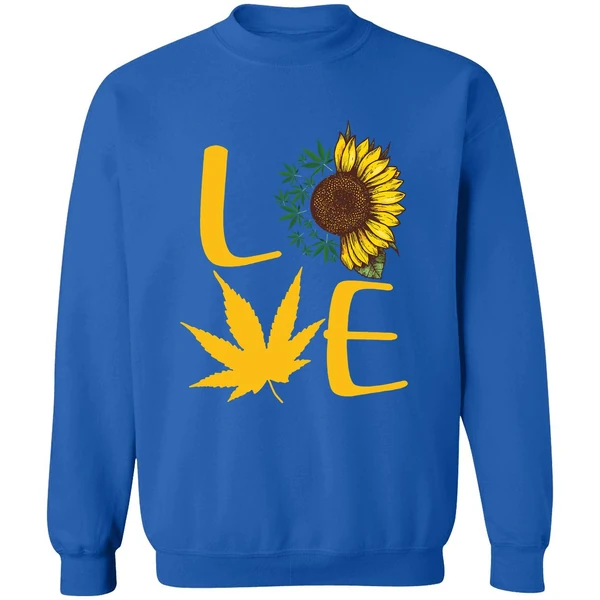 Cannabis Sunflower Love Sweatshirt - Image 8