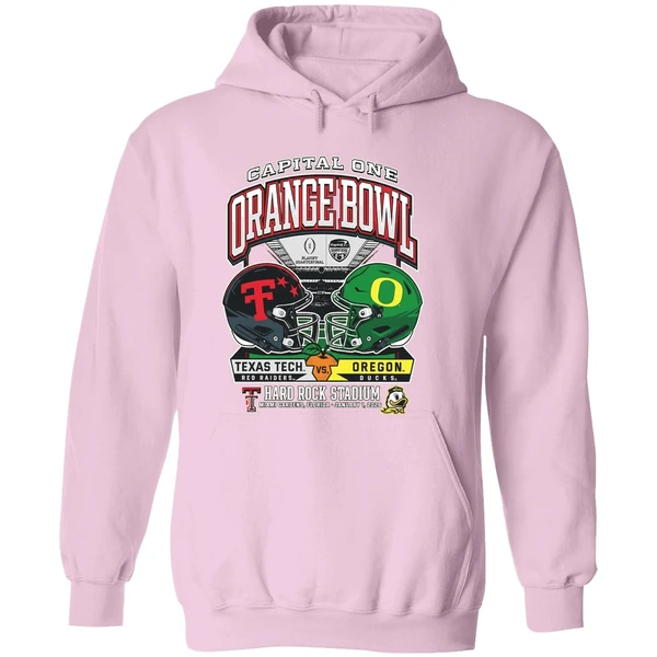 Capital One Orange Bowl Texas Tech Red Raiders Vs Oregon Ducks Playoff College Football 2026 H2h Hoodie - Image 5