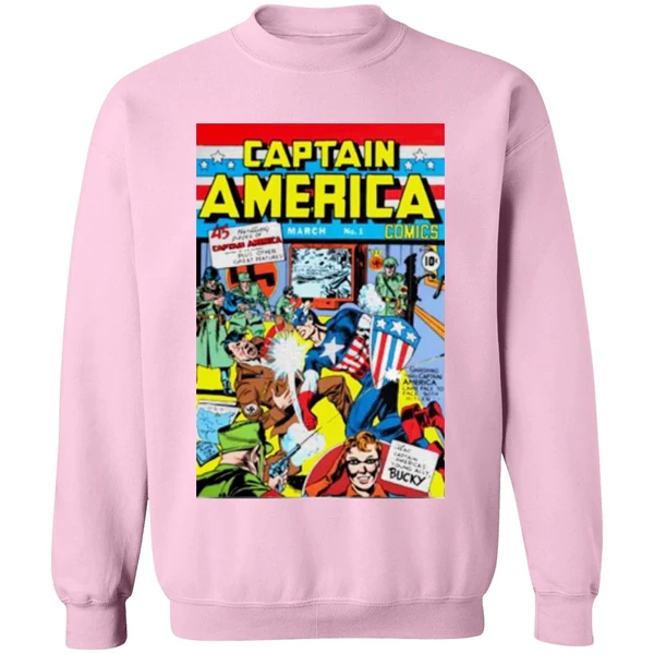 Captain America Punching Hitler Sweatshirt - Image 5