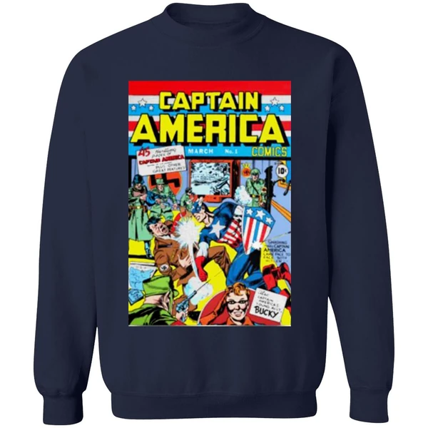 Captain America Punching Hitler Sweatshirt - Image 6