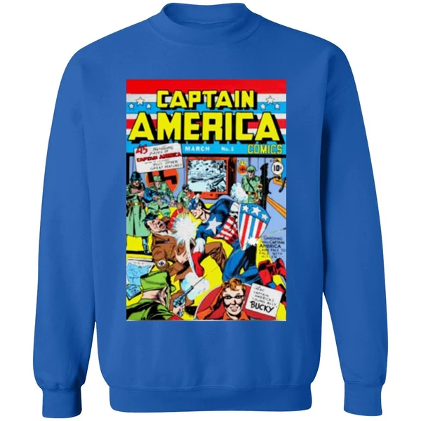 Captain America Punching Hitler Sweatshirt - Image 8