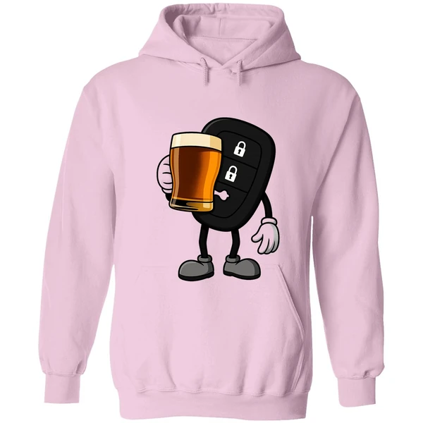 Car Remote Key Holding Beer Meme Hoodie - Image 4