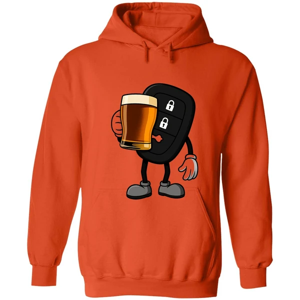 Car Remote Key Holding Beer Meme Hoodie - Image 5