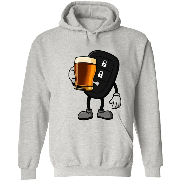 Car Remote Key Holding Beer Meme Hoodie - Image 7