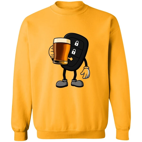 Car Remote Key Holding Beer Meme Sweatshirt
