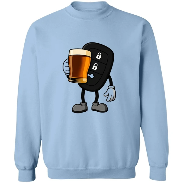 Car Remote Key Holding Beer Meme Sweatshirt - Image 3