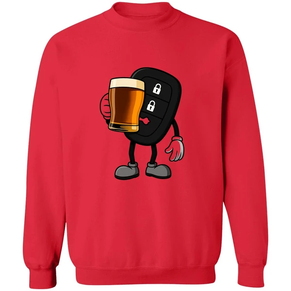 Car Remote Key Holding Beer Meme Sweatshirt - Image 7