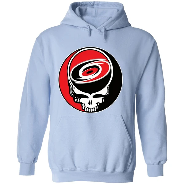 Carolina Hurricanes Grateful Dead Steal Your Face Hockey Nhl Hoodie - Image 4