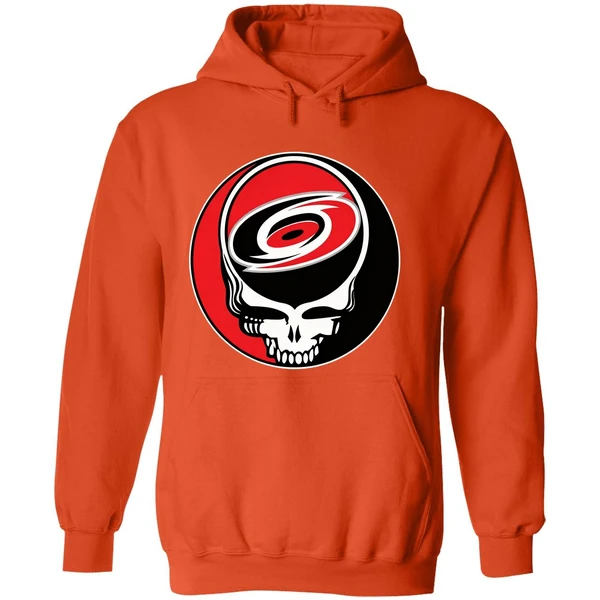 Carolina Hurricanes Grateful Dead Steal Your Face Hockey Nhl Hoodie - Image 6