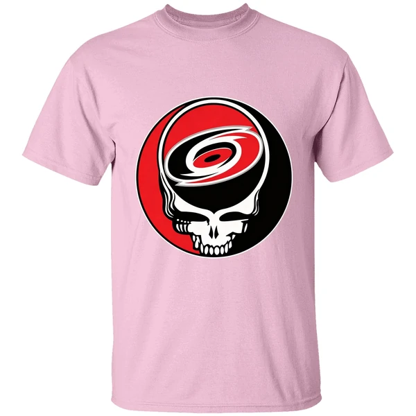 Carolina Hurricanes Grateful Dead Steal Your Face Hockey Nhl Shirt - Image 2