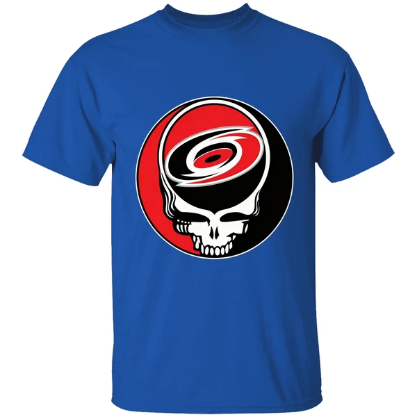 Carolina Hurricanes Grateful Dead Steal Your Face Hockey Nhl Shirt - Image 5