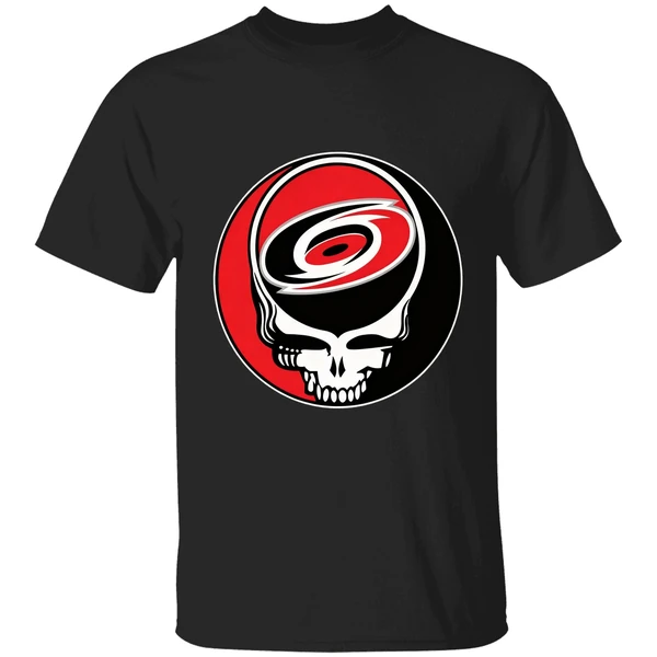 Carolina Hurricanes Grateful Dead Steal Your Face Hockey Nhl Shirt - Image 7