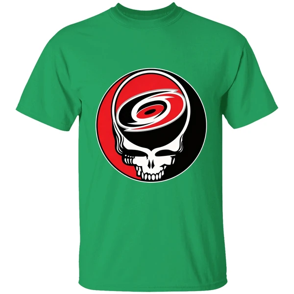 Carolina Hurricanes Grateful Dead Steal Your Face Hockey Nhl Shirt - Image 8