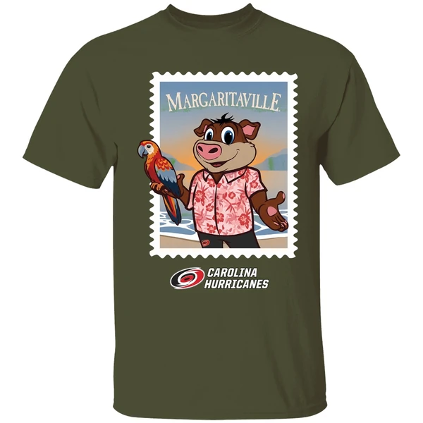 carolina hurricanes margaritaville night 2025 shirt militarygreen