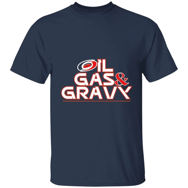 carolina hurricanes oil gas and gravy shirt navy