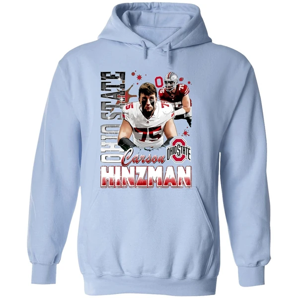 Carson Hinzman Ohio State Buckeyes Illustrated Hoodie - Image 4