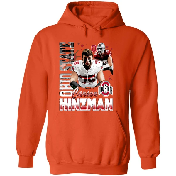 Carson Hinzman Ohio State Buckeyes Illustrated Hoodie - Image 6