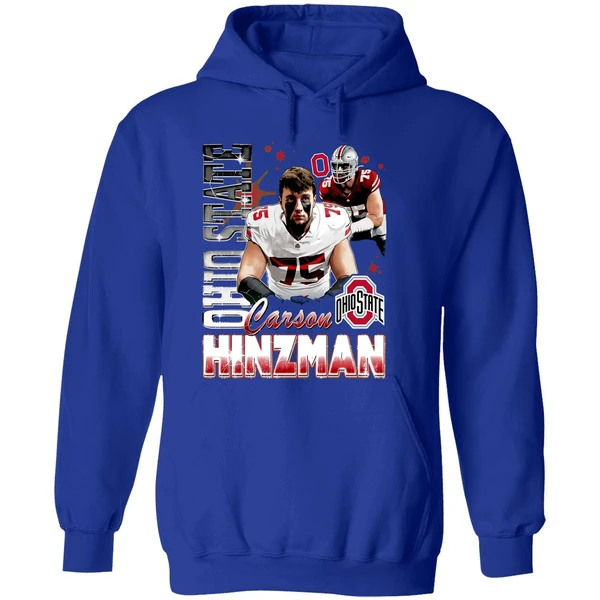 Carson Hinzman Ohio State Buckeyes Illustrated Hoodie - Image 7