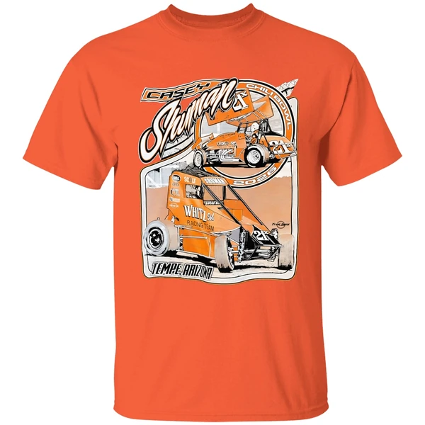 casey shuman chili bowl whitz racing team 2026 shirt orange