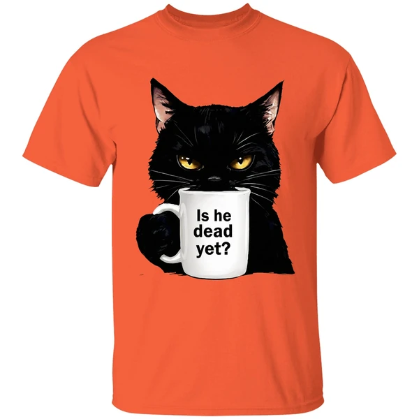 Cat Is He Dead Yet Shirt - Image 3