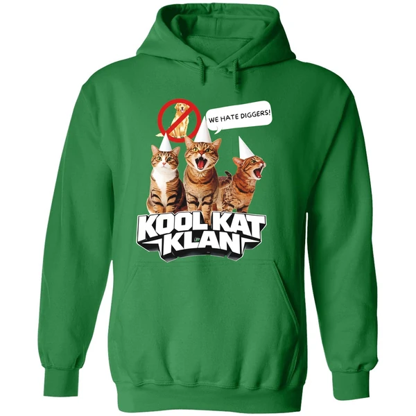 Cat Kool Kat Klan We Hate Diggers Hoodie - Image 2