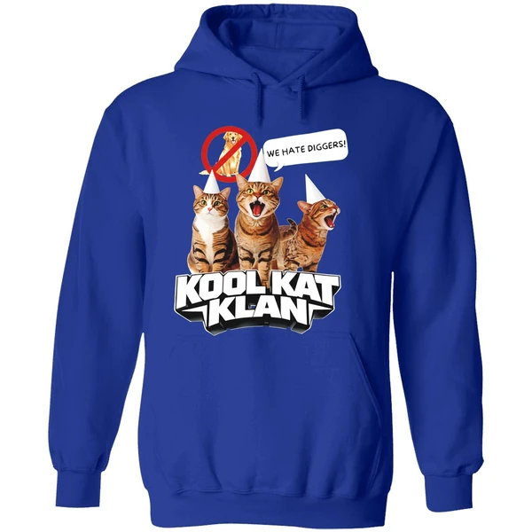 Cat Kool Kat Klan We Hate Diggers Hoodie - Image 7