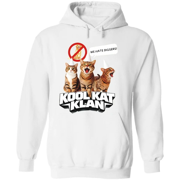 Cat Kool Kat Klan We Hate Diggers Hoodie - Image 8