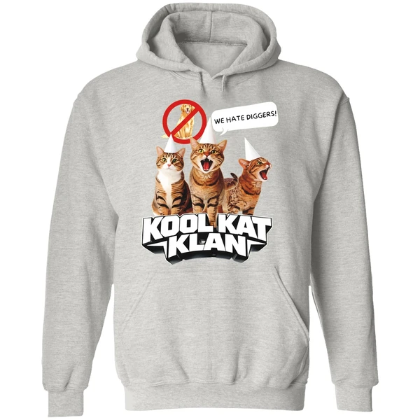 Cat Kool Kat Klan We Hate Diggers Hoodie - Image 9