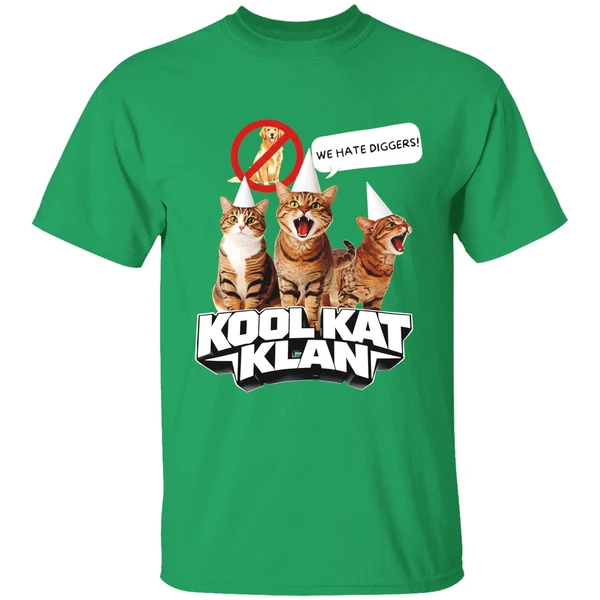 Cat Kool Kat Klan We Hate Diggers Shirt - Image 2