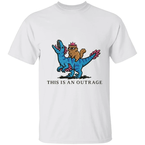Cat Lover Embroidered Princess Donut And Mongo This Is An Outrage Shirt