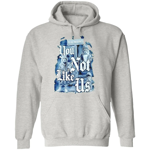 Cat To All Dawgs You Not Like Us Hoodie - Image 9