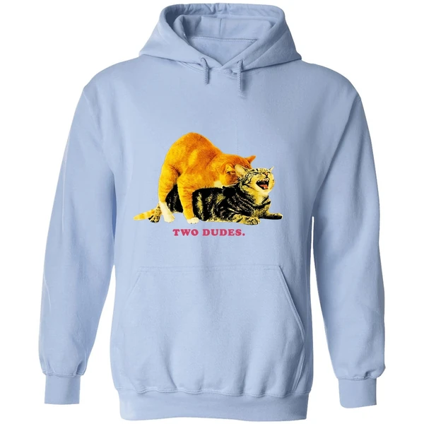 Cat Two Dudes Hoodie - Image 4