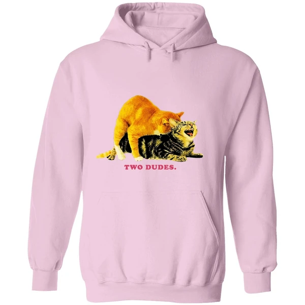 Cat Two Dudes Hoodie - Image 5