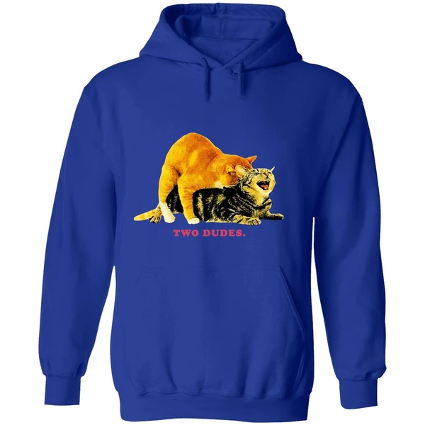 Cat Two Dudes Hoodie - Image 7